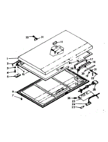 Door Parts parts for Kenmore Freezer 198.618450 (198618450, 198 618450) from AppliancePartsPros.com