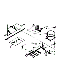 Unit Parts parts for Kenmore Freezer 198.618450 (198618450, 198 618450) from AppliancePartsPros.com