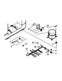 Unit parts for Kenmore Freezer 198.618550 (198618550, 198 618550) from AppliancePartsPros.com