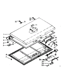 Door Parts parts for Kenmore Freezer 198.618570 (198618570, 198 618570) from AppliancePartsPros.com