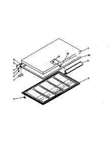 Door parts for Kenmore Freezer 198.618600 (198618600, 198 618600) from AppliancePartsPros.com