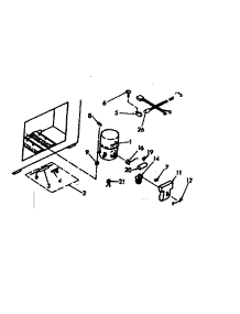 Unit parts for Kenmore Freezer 198.618600 (198618600, 198 618600) from AppliancePartsPros.com