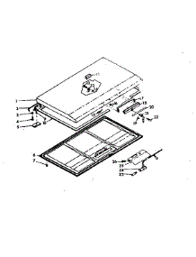 Door parts for Kenmore Freezer 198.618620 (198618620, 198 618620) from AppliancePartsPros.com
