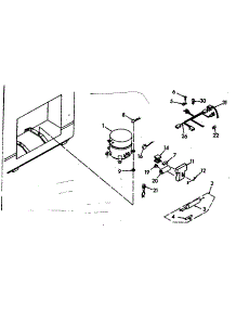 Freezer Unit parts for Kenmore Freezer 198.618640 (198618640, 198 618640) from AppliancePartsPros.com