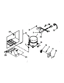 Unit Parts parts for Kenmore Freezer 198.619120 (198619120, 198 619120) from AppliancePartsPros.com