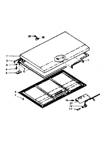 Door Parts parts for Kenmore Freezer 198.619210 (198619210, 198 619210) from AppliancePartsPros.com