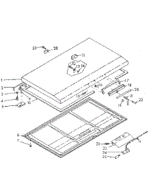Door Parts parts for Kenmore Freezer 198.619420 (198619420, 198 619420) from AppliancePartsPros.com