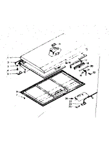 Door Parts parts for Kenmore Freezer 198.619620 (198619620, 198 619620) from AppliancePartsPros.com