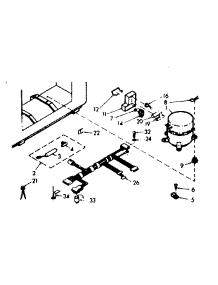 Unit Parts parts for Kenmore Freezer 198.619640 (198619640, 198 619640) from AppliancePartsPros.com