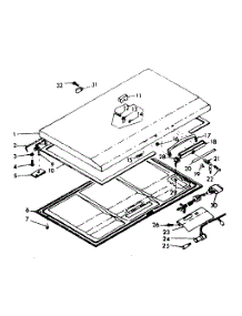 Door Parts parts for Kenmore Freezer 198.619640 (198619640, 198 619640) from AppliancePartsPros.com