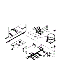 Unit Parts parts for Kenmore Freezer 198.619670 (198619670, 198 619670) from AppliancePartsPros.com