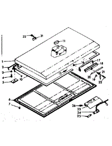 Door Parts parts for Kenmore Freezer 198.619820 (198619820, 198 619820) from AppliancePartsPros.com
