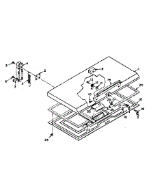 Door Parts parts for Kenmore Freezer 198.6216150 (1986216150, 198 6216150) from AppliancePartsPros.com