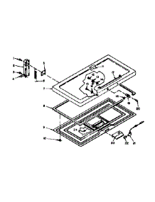 Door Parts parts for Kenmore Freezer 198.6216200 (1986216200, 198 6216200) from AppliancePartsPros.com