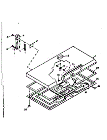 Freezer Door Parts parts for Kenmore Freezer 198.6313151 (1986313151, 198 6313151) from AppliancePartsPros.com