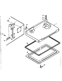 Door Parts parts for Kenmore Freezer 198.6412050 (1986412050, 198 6412050) from AppliancePartsPros.com