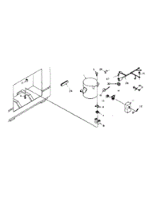 Unit Parts parts for Kenmore Freezer 198.6412100 (1986412100, 198 6412100) from AppliancePartsPros.com