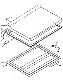 Door Parts parts for Kenmore Freezer 198.6412100 (1986412100, 198 6412100) from AppliancePartsPros.com