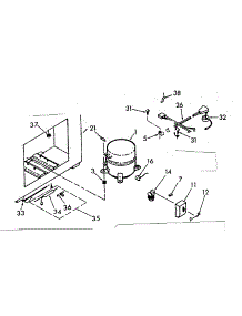 Unit Parts parts for Kenmore Freezer 198.710120 (198710120, 198 710120) from AppliancePartsPros.com