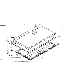 Door Parts parts for Kenmore Freezer 198.710120 (198710120, 198 710120) from AppliancePartsPros.com