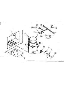 Unit Parts parts for Kenmore Freezer 198.710200 (198710200, 198 710200) from AppliancePartsPros.com