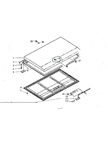 Door Parts parts for Kenmore Freezer 198.710210 (198710210, 198 710210) from AppliancePartsPros.com