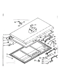 Door Parts parts for Kenmore Freezer 198.710470 (198710470, 198 710470) from AppliancePartsPros.com