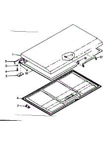 Door Parts parts for Kenmore Freezer 198.710600 (198710600, 198 710600) from AppliancePartsPros.com