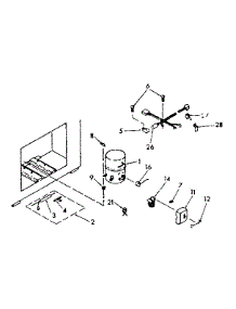 Unit Parts parts for Kenmore Freezer 198.710600 (198710600, 198 710600) from AppliancePartsPros.com