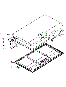 Door Parts parts for Kenmore Freezer 198.710601 (198710601, 198 710601) from AppliancePartsPros.com