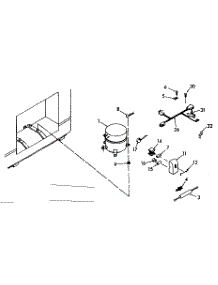 Unit Parts parts for Kenmore Freezer 198.710621 (198710621, 198 710621) from AppliancePartsPros.com