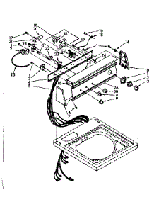 Console Panel Parts parts for Kenmore Washer 110.82692700 (11082692700, 110 82692700) from AppliancePartsPros.com