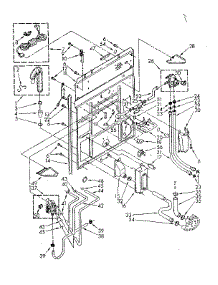 Rear Panel Parts parts for Kenmore Washer 110.82692740 (11082692740, 110 82692740) from AppliancePartsPros.com