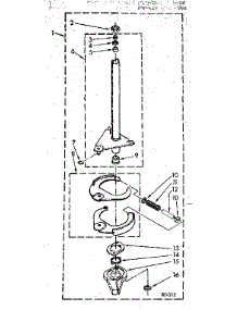 Brake And Drive Tube parts for Kenmore Washer 110.82692810 (11082692810, 110 82692810) from AppliancePartsPros.com