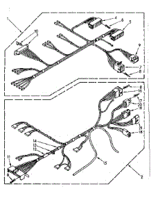 Wiring Harness Parts parts for Kenmore Washer 110.82692820 (11082692820, 110 82692820) from AppliancePartsPros.com