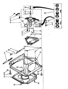 Machine Base Parts parts for Kenmore Washer 110.82692820 (11082692820, 110 82692820) from AppliancePartsPros.com