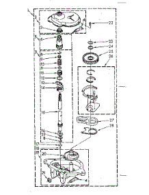 Gearcase Parts parts for Kenmore Washer 110.82692840 (11082692840, 110 82692840) from AppliancePartsPros.com