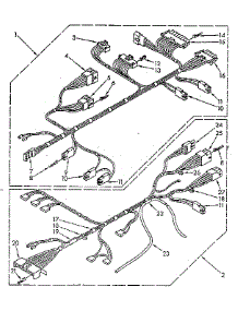 Wiring Harness Parts parts for Kenmore Washer 110.82694100 (11082694100, 110 82694100) from AppliancePartsPros.com