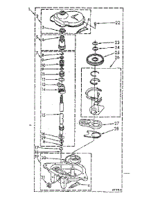 Gearcase Parts parts for Kenmore Washer 110.82694100 (11082694100, 110 82694100) from AppliancePartsPros.com