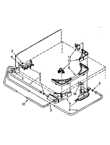 Bleach, Detergent And Rinse Dispenser Parts parts for Kenmore Washer 110.82694140 (11082694140, 110 82694140) from AppliancePartsPros.com