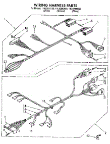 Wiring Harness parts for Kenmore Washer 110.92093820 (11092093820, 110 92093820) from AppliancePartsPros.com