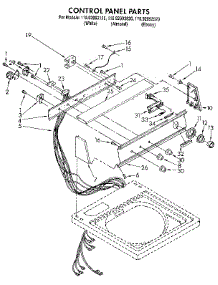 Control Panel parts for Kenmore Washer 110.92093820 (11092093820, 110 92093820) from AppliancePartsPros.com