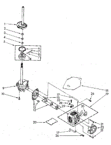 Brake, Clutch, Gearcase, Motor And Pump parts for Kenmore Washer 110.92094100 (11092094100, 110 92094100) from AppliancePartsPros.com