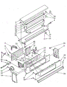 Console Panel parts for Kenmore Washer 110.92094300 (11092094300, 110 92094300) from AppliancePartsPros.com