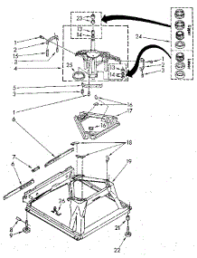 Machine Base parts for Kenmore Washer 110.92094500 (11092094500, 110 92094500) from AppliancePartsPros.com