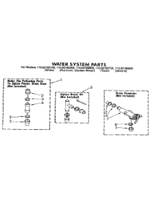 Water System parts for Kenmore Washer 110.92180100 (11092180100, 110 92180100) from AppliancePartsPros.com