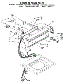 Control Panel parts for Kenmore Washer 110.92180300 (11092180300, 110 92180300) from AppliancePartsPros.com
