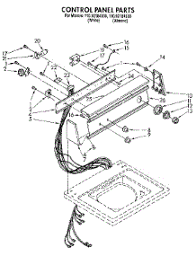 Control Panel parts for Kenmore Washer 110.92184100 (11092184100, 110 92184100) from AppliancePartsPros.com