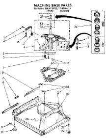 Machine Base parts for Kenmore Washer 110.92184100 (11092184100, 110 92184100) from AppliancePartsPros.com