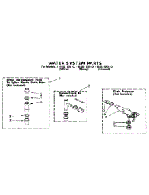 Water System parts for Kenmore Washer 110.92195110 (11092195110, 110 92195110) from AppliancePartsPros.com